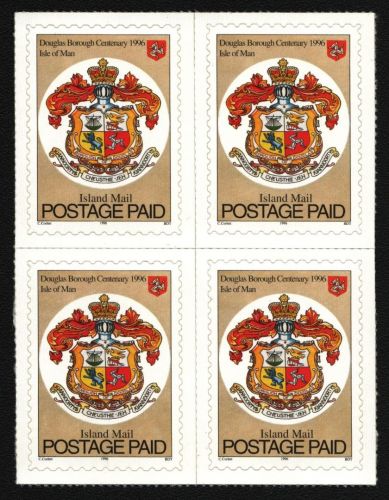 Isle of Man 1996 - Mi-Nr. 667 ** - MNH - Viererblock - Stadtparlament