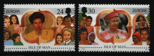 Isle of Man 1996 - Mi-Nr. 674-675 ** - MNH - EUROPA - Berühmte Frauen