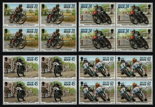 Isle of Man 1996 - Mi-Nr. 679-682 I ** - MNH - Viererblock - Motorräder