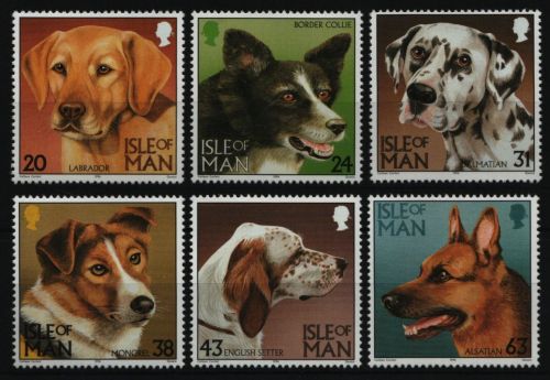 Isle of Man 1996 - Mi-Nr. 688-693 ** - MNH - Hunde / Dogs