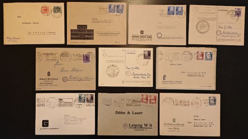 SBZ - Belege, Karten, Birefe - Lot 1