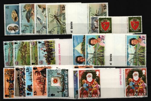 Isle of Man - Lot ex Jahr 1979 - gest / used - Stegpaare - Bitte lesen