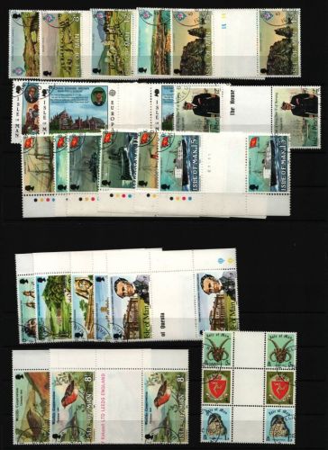 Isle of Man - Lot ex Jahr 1980 - gest / used - Stegpaare - Bitte lesen