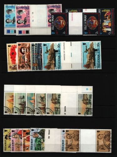 Isle of Man - Lot ex Jahr 1981 - gest / used - Stegpaare - Bitte lesen