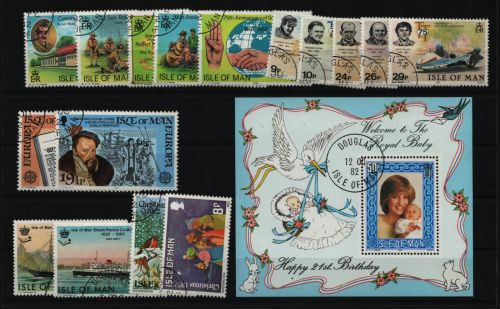 Isle of Man - Lot ex Jahr 1982 - gest / used - Bitte lesen / please read