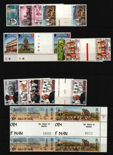 Isle of Man - Lot ex Jahr 1983 - gest / used - Stegpaare - Bitte lesen