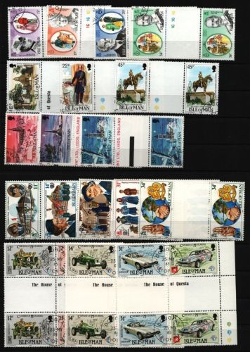Isle of Man - Lot ex Jahr 1985 - gest / used - Stegpaare - Bitte lesen