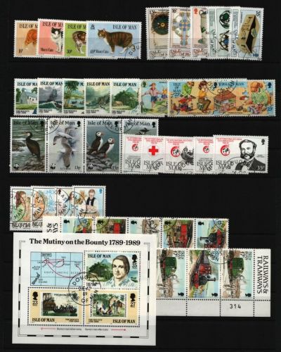 Isle of Man - Lot ex Jahr 1989 - gest / used - Bitte lesen / please read