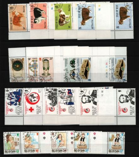 Isle of Man - Lot ex Jahr 1989 - gest / used - Stegpaare - Bitte lesen