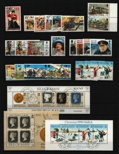 Isle of Man - Lot ex Jahr 1990 - gest / used - Bitte lesen / please read