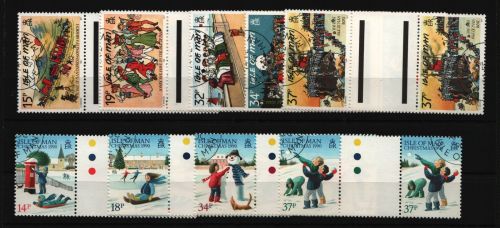 Isle of Man - Lot ex Jahr 1990 - gest / used - Stegpaare - Bitte lesen