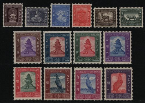 Nepal 1959 - Mi-Nr. 115-128 ** - MNH