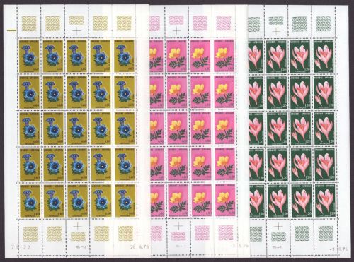 Andorra französisch 1975 - Mi-Nr. 266-268 ** - MNH - Mängel / Faults