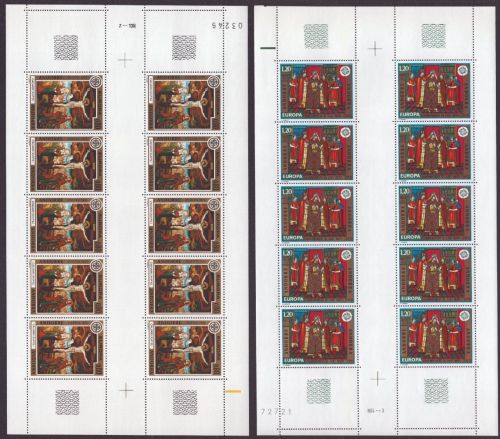 Andorra französisch 1975 - Mi-Nr. 264-265 ** - MNH - Mängel / Faults