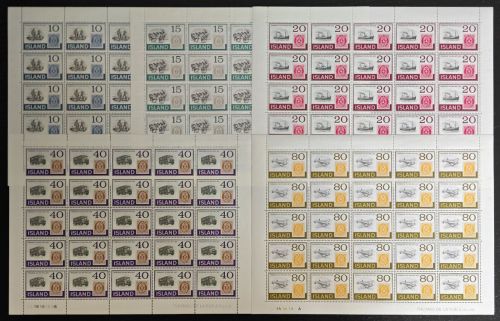 Island 1973 - Mi-Nr. 473-477 ** - MNH - Mängel / Faults