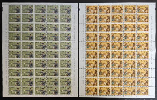 Island 1974 - Mi-Nr. 498-499 ** - MNH - gefaltet - Mängel / Faults