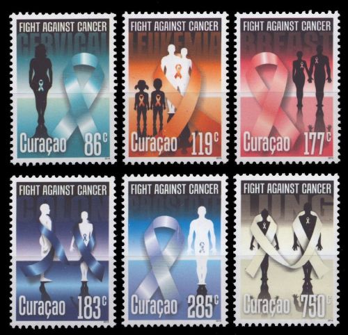 Curacao 2014 - Mi-Nr. 267-272 ** - MNH - Kampf gegen den Krebs