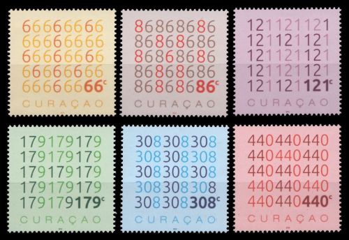 Curacao 2016 - Mi-Nr. 376-381 ** - MNH - Ziffern