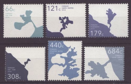 Curacao 2016 - Mi-Nr. 398-403 ** - MNH - Küstenlinien