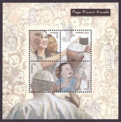 Curacao 2015 - Mi-Nr. Block 19 ** - MNH - Papst Franziskus