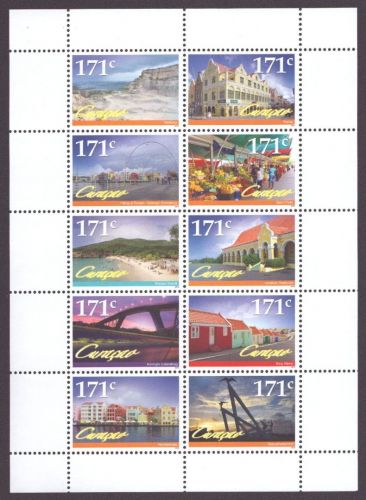 Curacao 2012 - Mi-Nr. 119-128 ** - MNH - Sehenswürdigkeiten
