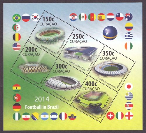 Curacao 2014 - Mi-Nr. Block 16 ** - MNH - Fußball / Soccer