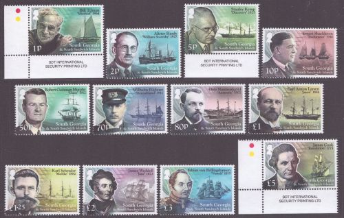 Süd-Georgien 2015 - Mi-Nr. 639-650 ** - MNH - Schiffe / Ships