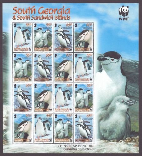 Süd-Georgien 2008 - Mi-Nr. 454-457 ** - MNH - KLB - Pinguine / Penguins (III)