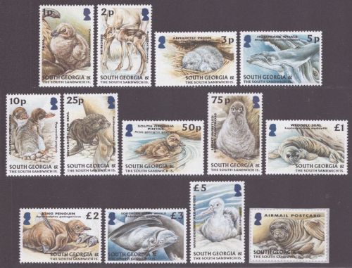 Süd-Georgien 2004 - Mi-Nr. 390-401 ** - MNH - Wildtiere / Wild animals