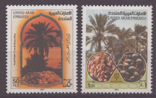 Ver. Arabische Emirate 1987 - Mi-Nr. 231-232 ** - MNH - Arabischer Palmentag