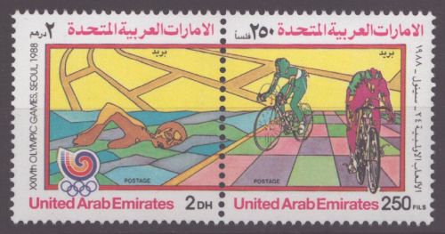 Ver. Arabische Emirate 1988 - Mi-Nr. 259-260 ** - MNH - Olympia Seoul