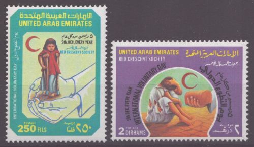 Ver. Arabische Emirate 1989 - Mi-Nr. 275-276 ** - MNH - Hilfsdienste