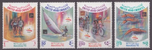 Ver. Arabische Emirate 1992 - Mi-Nr. 374-377 ** - MNH - Olympia Barcelona