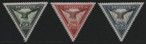 Lettland 1932 - Mi-Nr. 203-205 A ** - MNH - Aizsargi