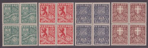 Estland 1939 - Mi-Nr. 142-145 ** - MNH - Viererblock - Ühisabi IV