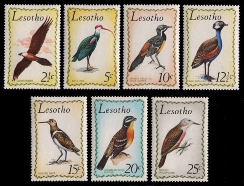 Lesotho 1971 - Mi-Nr. 105-111 ** - MNH - Vögel / Birds