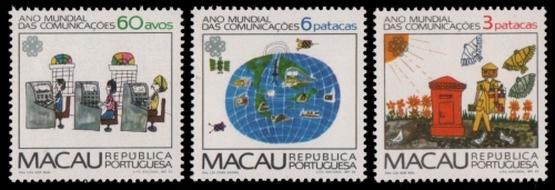 Macau 1983 - Mi-Nr. 497-499 ** - MNH - Kommunikationsjahr