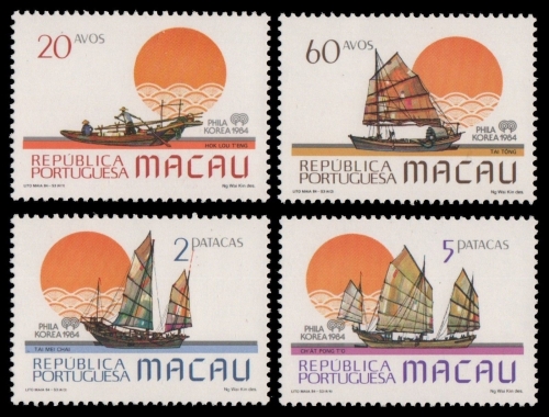 Macau 1984 - Mi-Nr. 528-531 ** - MNH - Boote / Boats