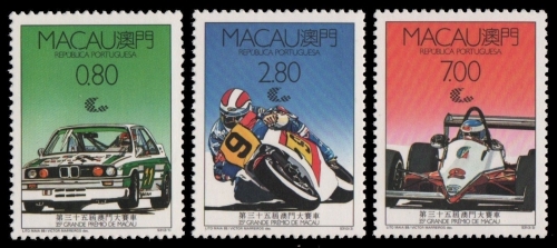 Macau 1988 - Mi-Nr. 608-610 ** - MNH - Grand Prix