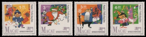 Macau 1991 - Mi-Nr. 686-689 ** - MNH - Weihnachten / X-mas