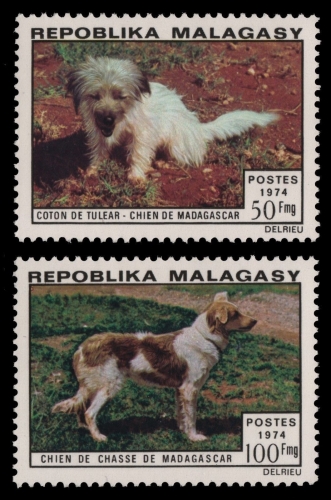 Madagaskar 1974 - Mi-Nr. 726-727 ** - MNH - Hunde / Dogs