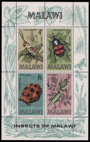Malawi 1970 - Mi-Nr. Block 17 ** - MNH - Insekten / Insects