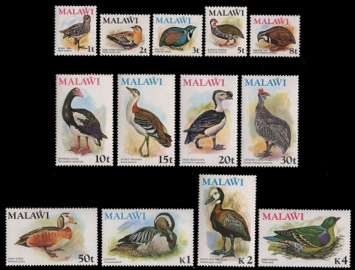 Malawi 1975 - Mi-Nr. 229-241 ** - MNH - Vögel / Birds