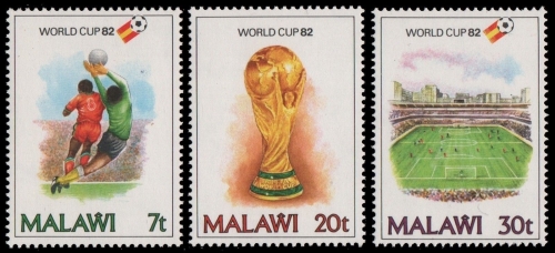 Malawi 1982 - Mi-Nr. 380-382 ** - MNH - Fußball / Soccer