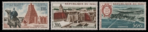 Mali 1961 - Mi-Nr. 26-28 ** - MNH - Timbuktu, Bamako