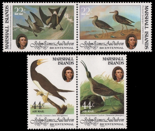 Marshall-Inseln 1985 - Mi-Nr. 31-34 ** - MNH - Vögel / Birds - Audubon