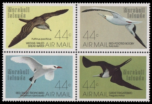 Marshall-Inseln 1987 - Mi-Nr. 105-108 ** - MNH - Vögel / Birds