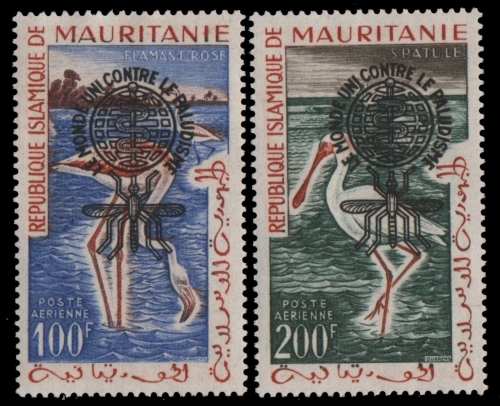 Mauretanien 1962 - Mi-Nr. VII-VIII / I ** - MNH - Vögel / Birds - Malaria