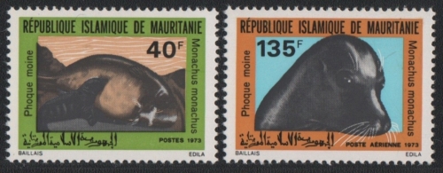 Mauretanien 1973 - Mi-Nr. 450-451 ** - MNH - Robben / Seals