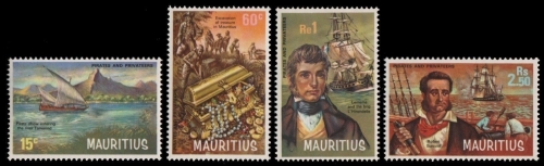 Mauritius 1972 - Mi-Nr. 387-390 ** - MNH - Schiffe / Ships - Pirates